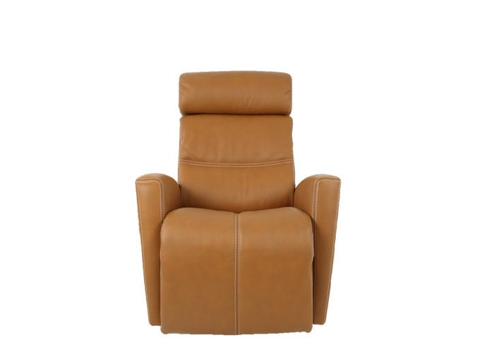 RELAXFÅTÖLJ i metall, textil, trämaterial cognacfärgad  - cognacfärgad, Klassisk, metall/trämaterial (77/108/76cm) - Johann Jakob