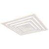 LED-DECKENLEUCHTE 70/70/6,7 cm    - Opal/Weiß, Design, Kunststoff/Metall (70/70/6,7cm) - Globo