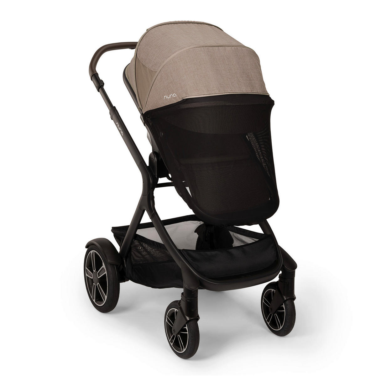 GESCHWISTERWAGEN DEMI NEXT  - Graubraun/Schwarz, Basics, Textil/Metall (98/62/112cm) - Nuna