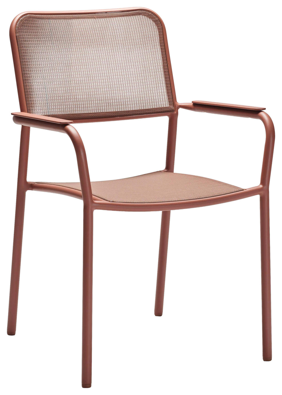 STAPELSESSEL Aluminium Terracotta  - Terracotta, Basics, Textil/Metall (61/89/59cm) - Stern