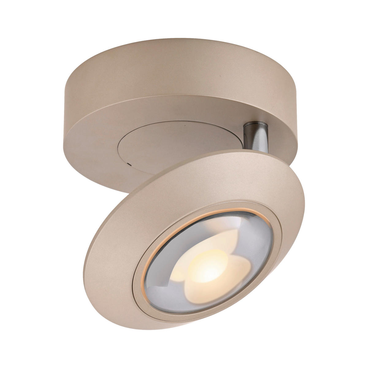 LED-DECKENLEUCHTE Oculis 26/21/20 cm   - Bronzefarben, MODERN, Glas/Kunststoff (26/21/20cm) - Neuhaus PURE