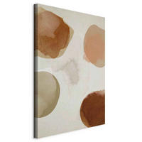 LEINWANDBILD Abstraktes Cognac, Olivgrün, Beige  - Cognac/Beige, Basics, Holzwerkstoff/Textil (40/60/1,2cm) - artgeist