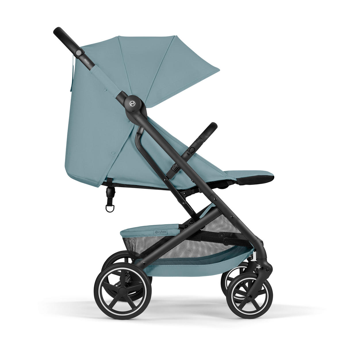 BUGGY BEEZY BLK  - Pastellblau/Schwarz, Basics, Kunststoff/Textil (82/45,5/107cm) - cybex GOLD