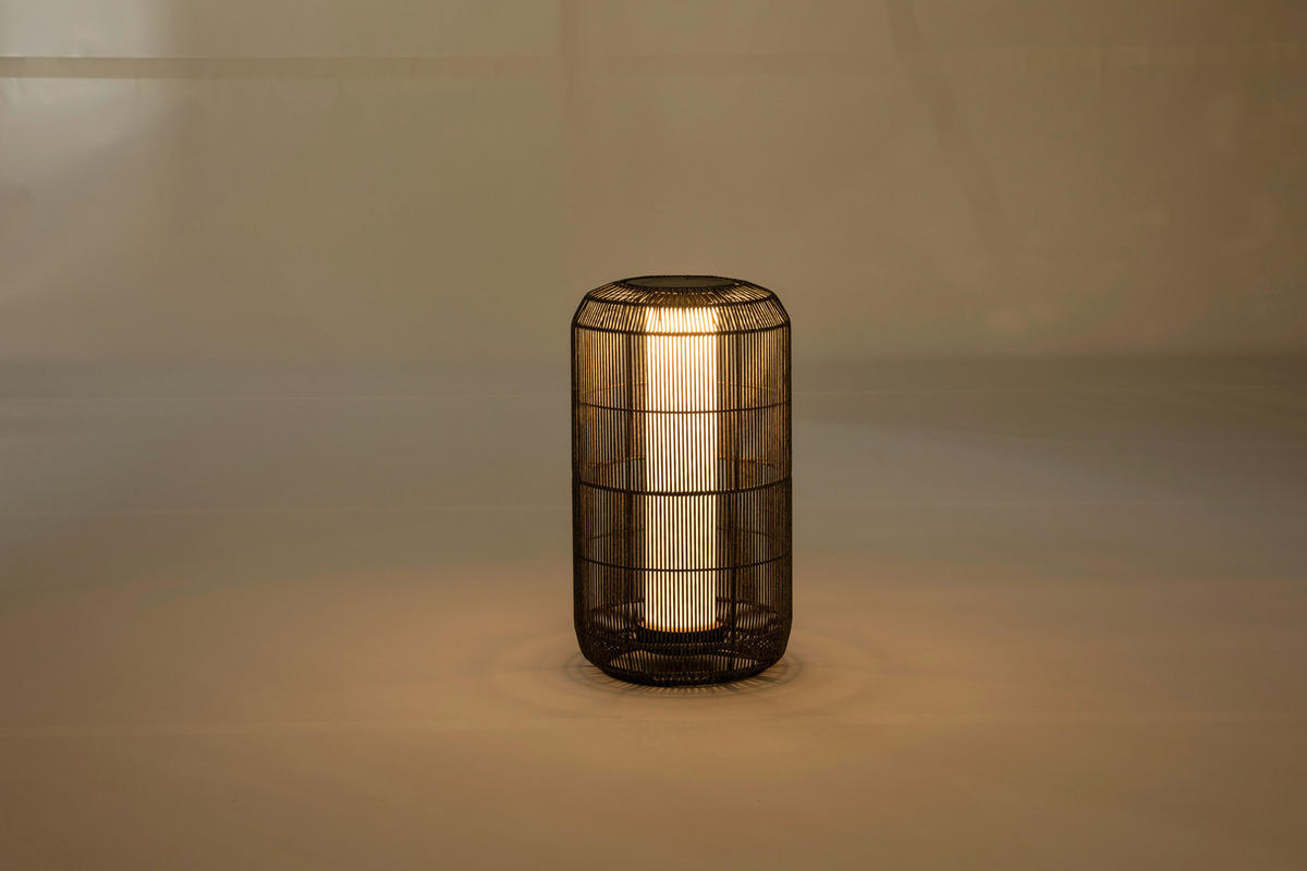 SOLARLEUCHTE  - Dunkelgrau, Design, Kunststoff/Metall (30/55/30cm) - Ambia Garden
