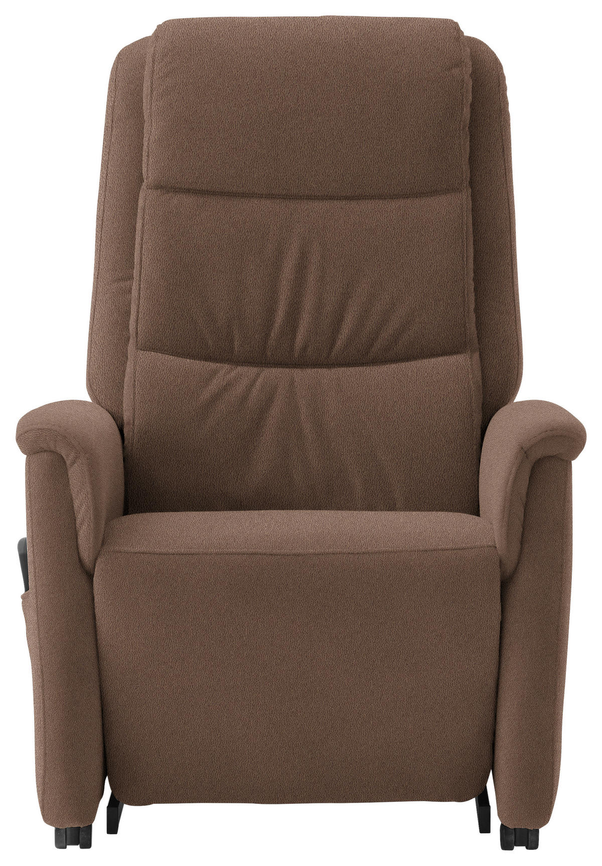 FERNSEHSESSEL Valdera  mit Relaxfunktion, Aufstehhilfe, Rücken echt Mikrofaser Braun  - Schwarz/Braun, KONVENTIONELL, Kunststoff/Textil (70/107/88cm) - Livetastic