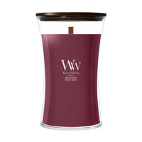 VONNÁ SVIEČKA  - bordová, Basics, sklo (10.5/10.5/17.5cm) - WoodWick