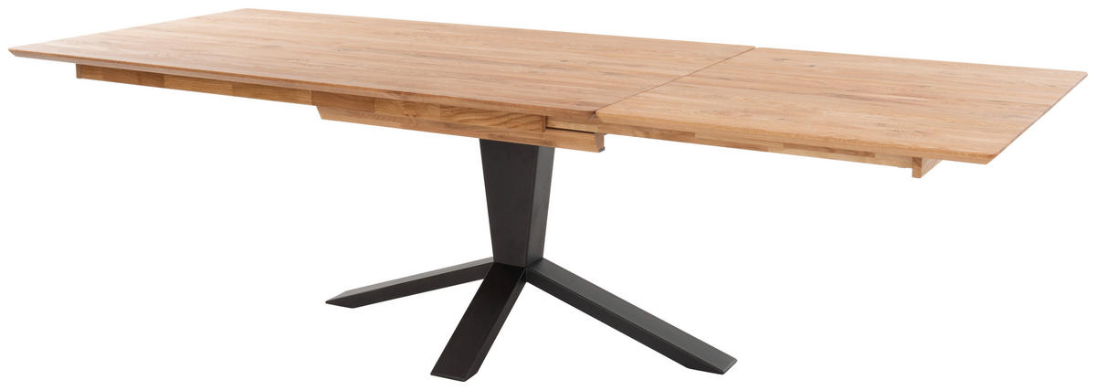 ESSTISCH Eichefarben rechteckig  ausziehbar, in verschiedenen Größen erhältlich  - Eichefarben/Anthrazit, Design, Holz/Metall (160-245/90/77cm) - Bert Plantagie