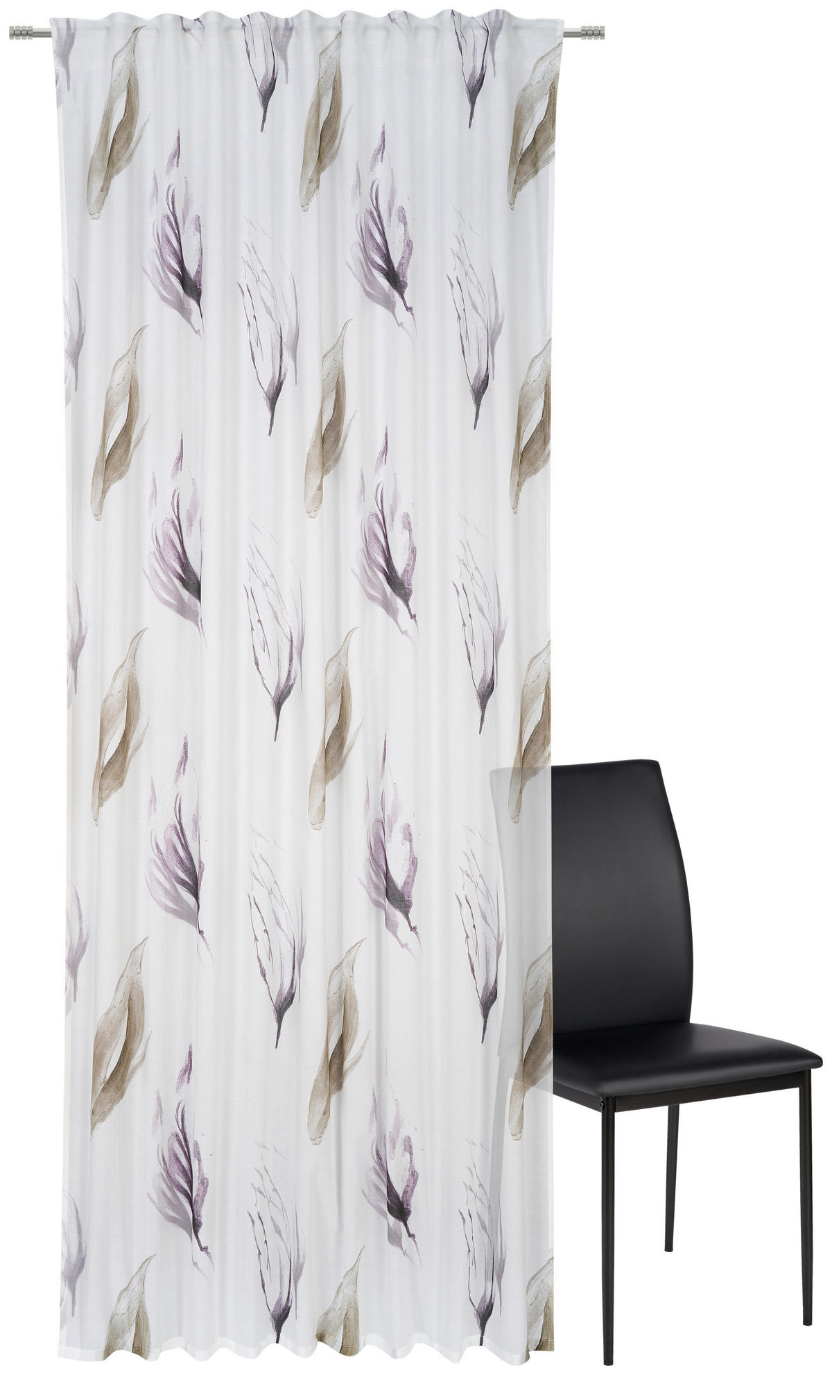 HOTOVÝ ZÁVĚS, poloprůhledné, 140/255 cm - přírodní barvy, Natur, textil (140/255cm) - Bio:Vio