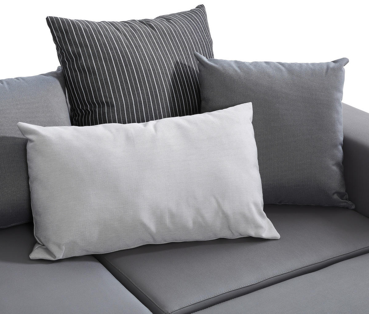 LOUNGESOFA  - Multicolor/Hellgrau, Design, Textil (220/330cm) - Livetastic