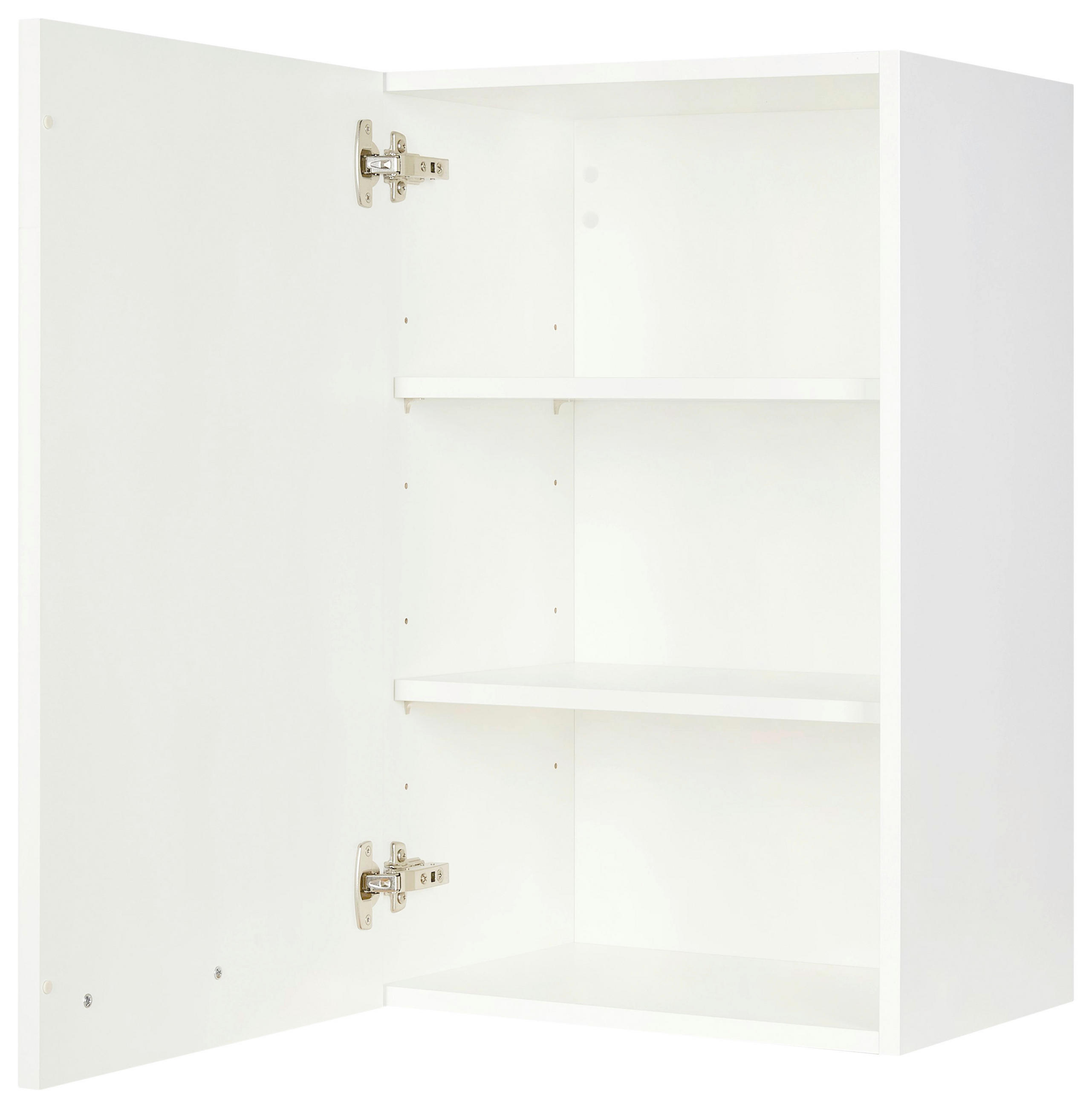 KÜCHENOBERSCHRANK 45/72/35 cm  in Weiß  - Edelstahlfarben/Weiß, MODERN, Holzwerkstoff (45/72/35cm) - Nobilia