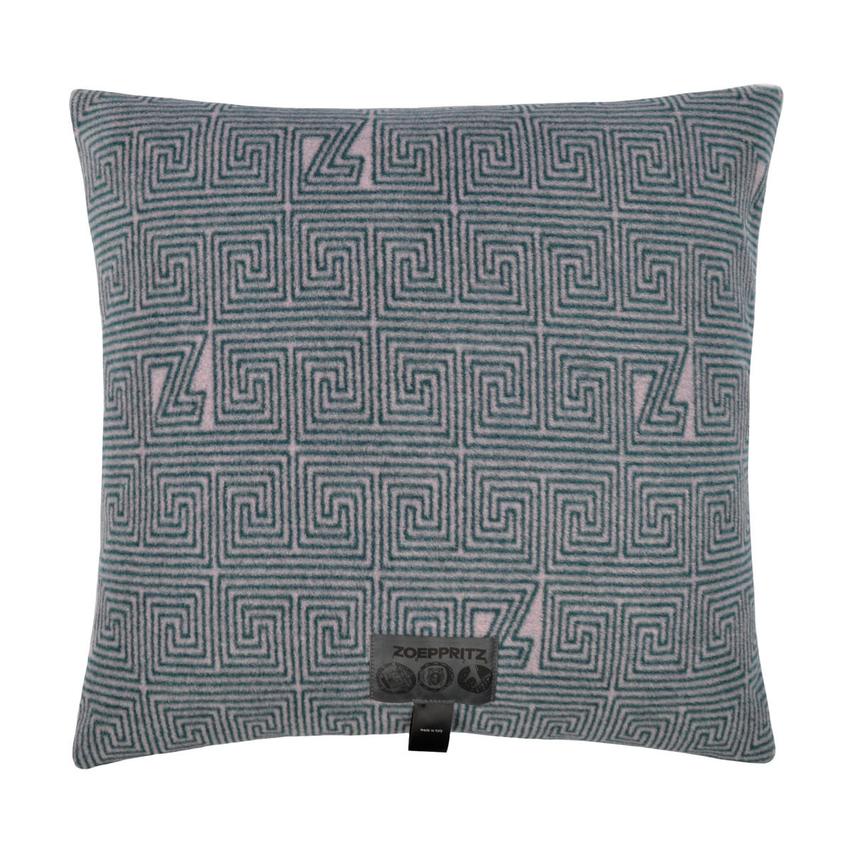 KISSENHÜLLE SOFT-FLEECE-LEGACY 50/50 cm  - Türkis/Blau, Basics, Textil (50/50cm) - Zoeppritz