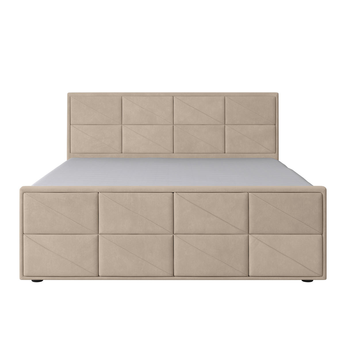 BOXSPRINGBETT 180/200 cm  in Beige  - Beige, Modern, Holz/Kunststoff (180/200cm) - MID.YOU
