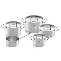 KOCHTOPFSET ORIGINAL-PROFI COLLECTION® 5-teilig  - Silberfarben, Design, Metall - Fissler