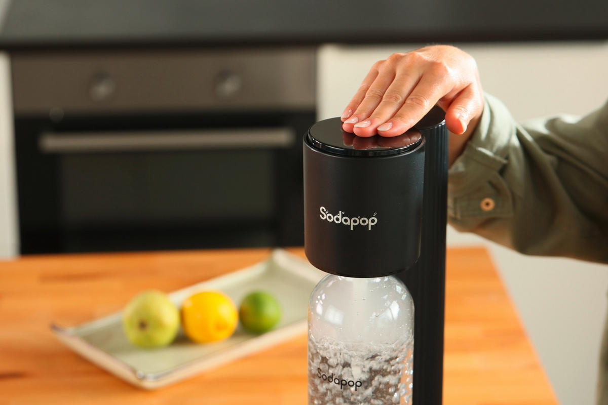 WASSERSPRUDLER Cooper  - Schwarz, Basics, Kunststoff (12.8/44.90/23.10cm) - Sodapop