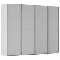 SCHWEBETÜRENSCHRANK 271/235/68 cm,  in Seidengrau, 4 Tür(en)  - Chromfarben/Seidengrau, Design, Holzwerkstoff/Metall (271/235/68cm) - Novel