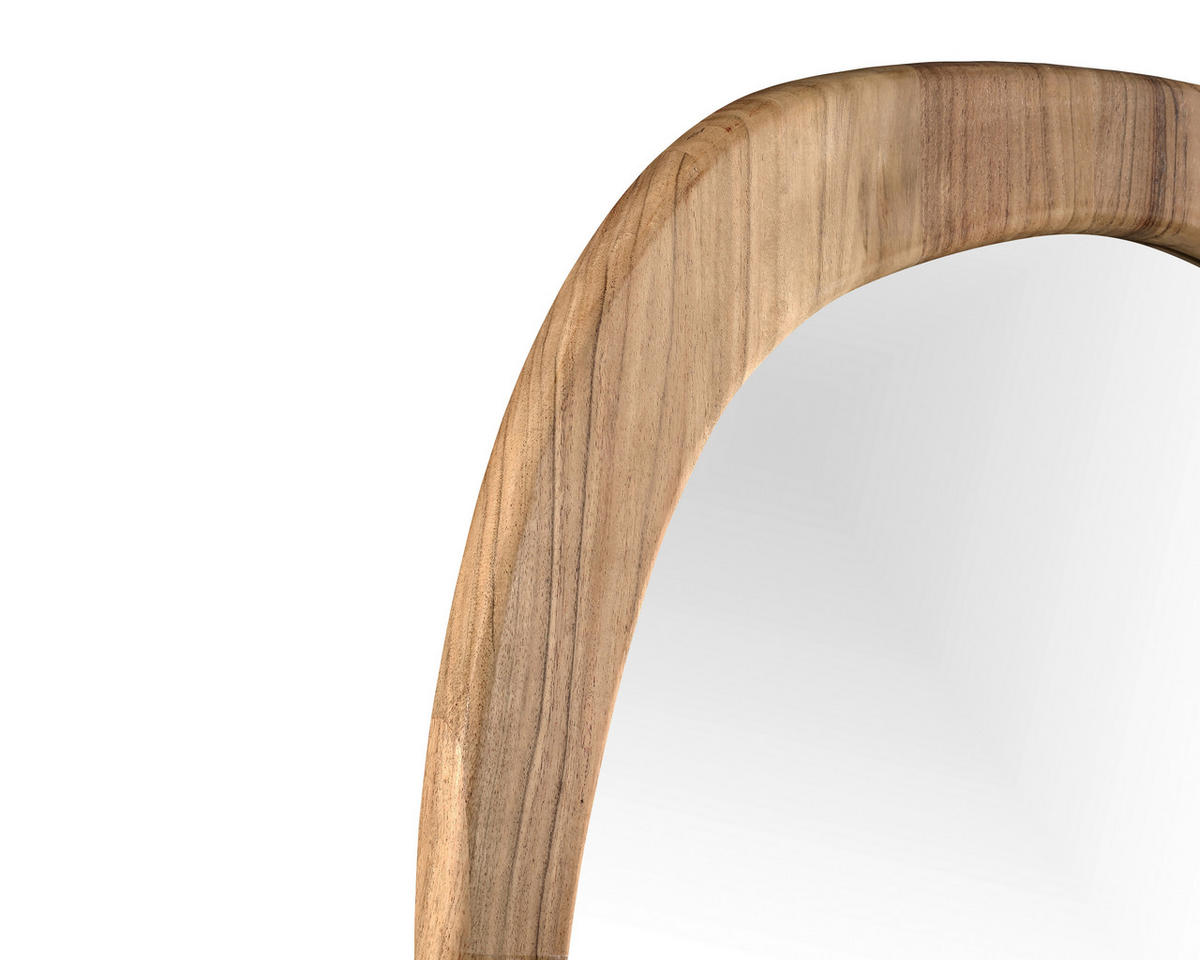 STENSKO OGLEDALO, 60/165/2,5 cm les, steklo  - barve akacije, Design, steklo/les (60/165/2,5cm) - Landscape