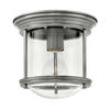 DECKENLEUCHTE  19.6/18.5 cm    - Nickelfarben, Konventionell, Glas/Metall (19.6/18.5cm) - Elstead Lighting