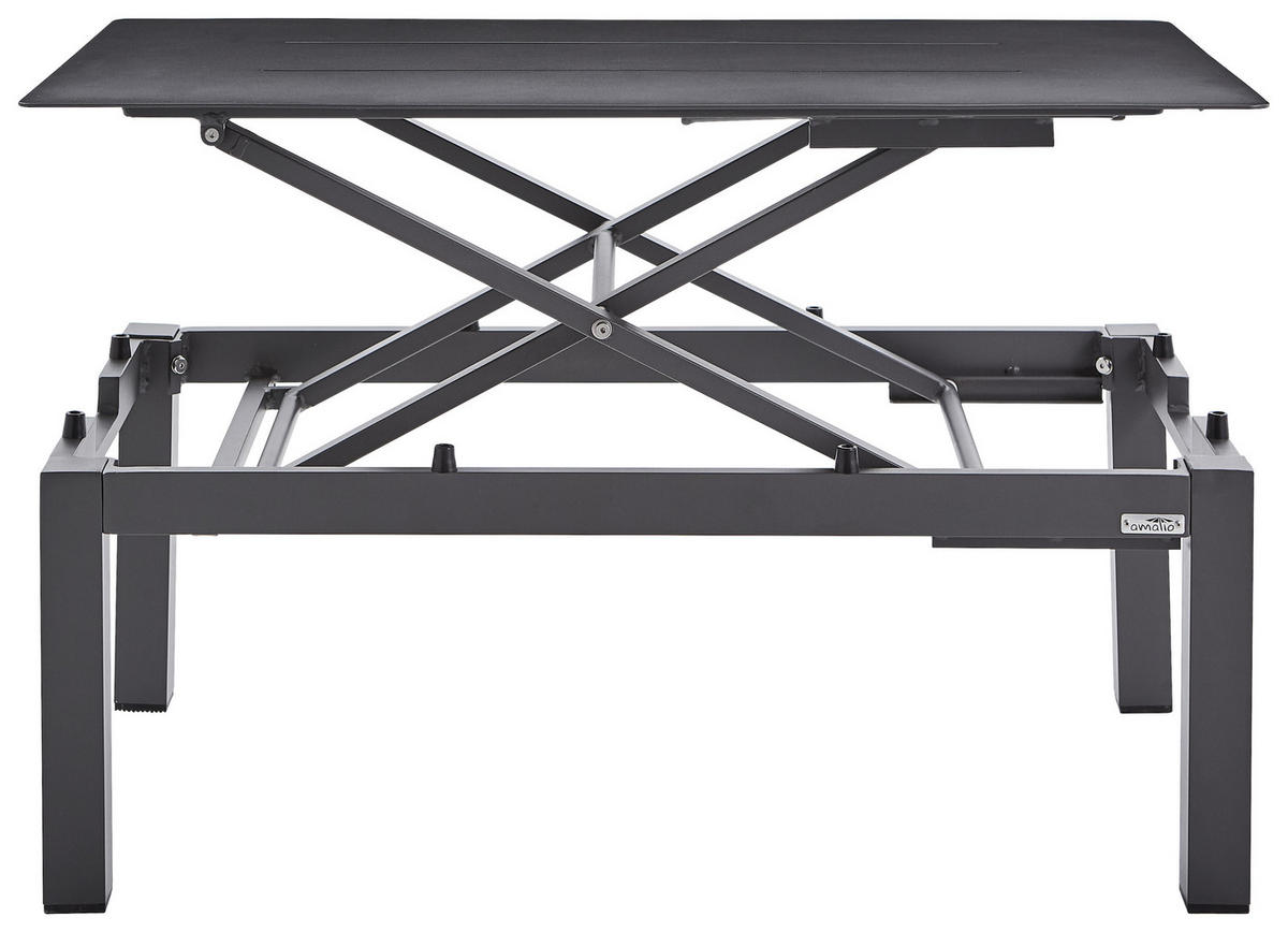 LOUNGETISCH 100/60/35-65 cm Metall  - Anthrazit, Design, Metall (100/60/35-65cm) - Amatio