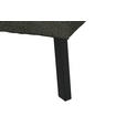 ECKSOFA in Chenille Graubraun 205/280 cm - Graubraun/Schwarz, Design, Textil/Metall (205/280cm) - Xora