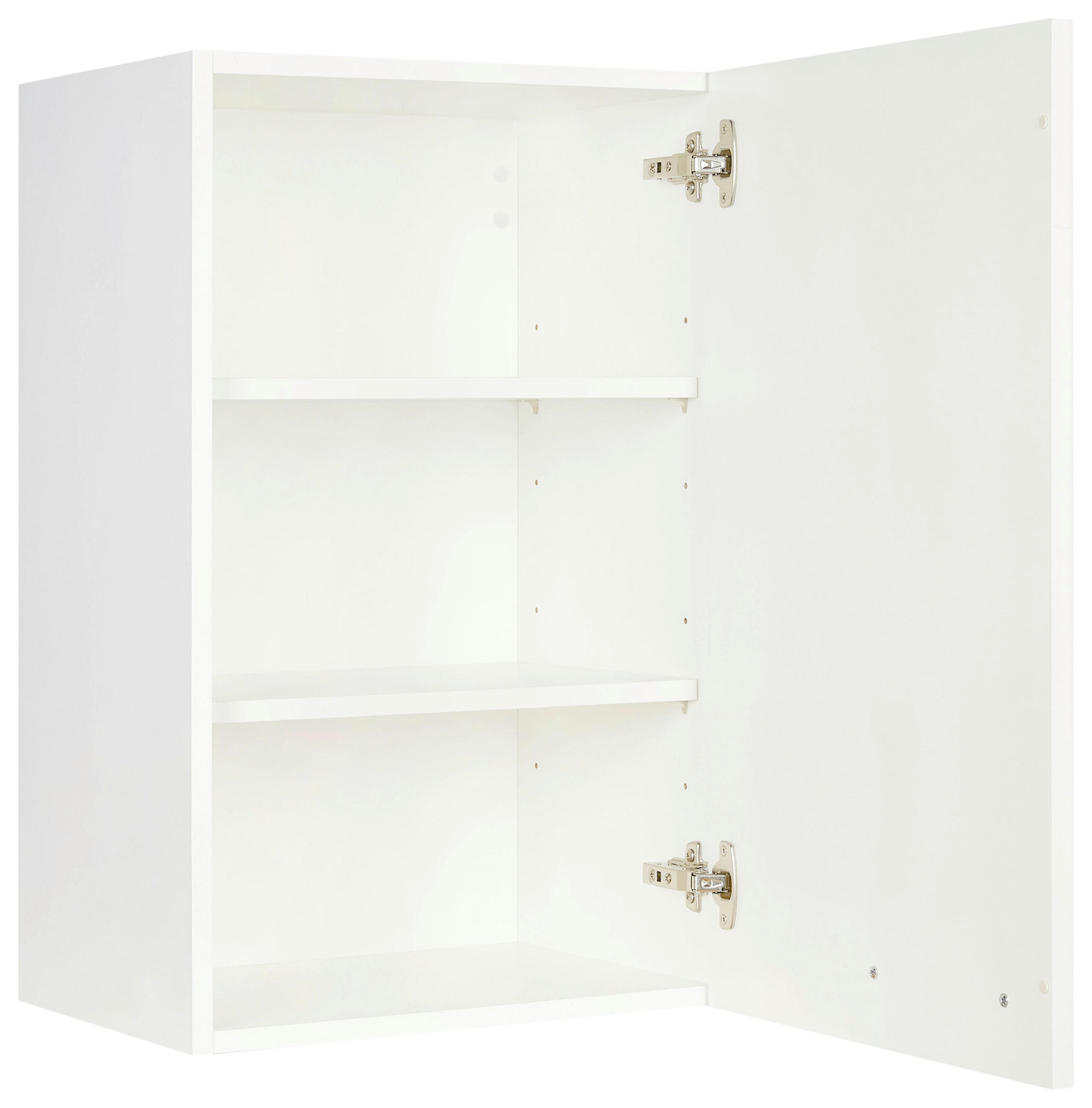 KÜCHENOBERSCHRANK 45/72/35 cm  in Weiß  - Edelstahlfarben/Weiß, MODERN, Holzwerkstoff (45/72/35cm) - Nobilia