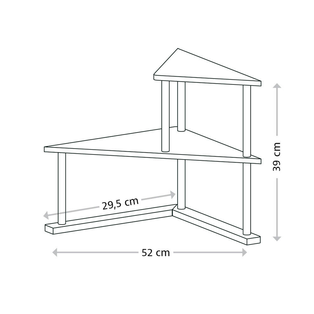 KÜCHENREGAL  - Hellbraun, Basics, Holz (52/39/29,5cm) - Kesper