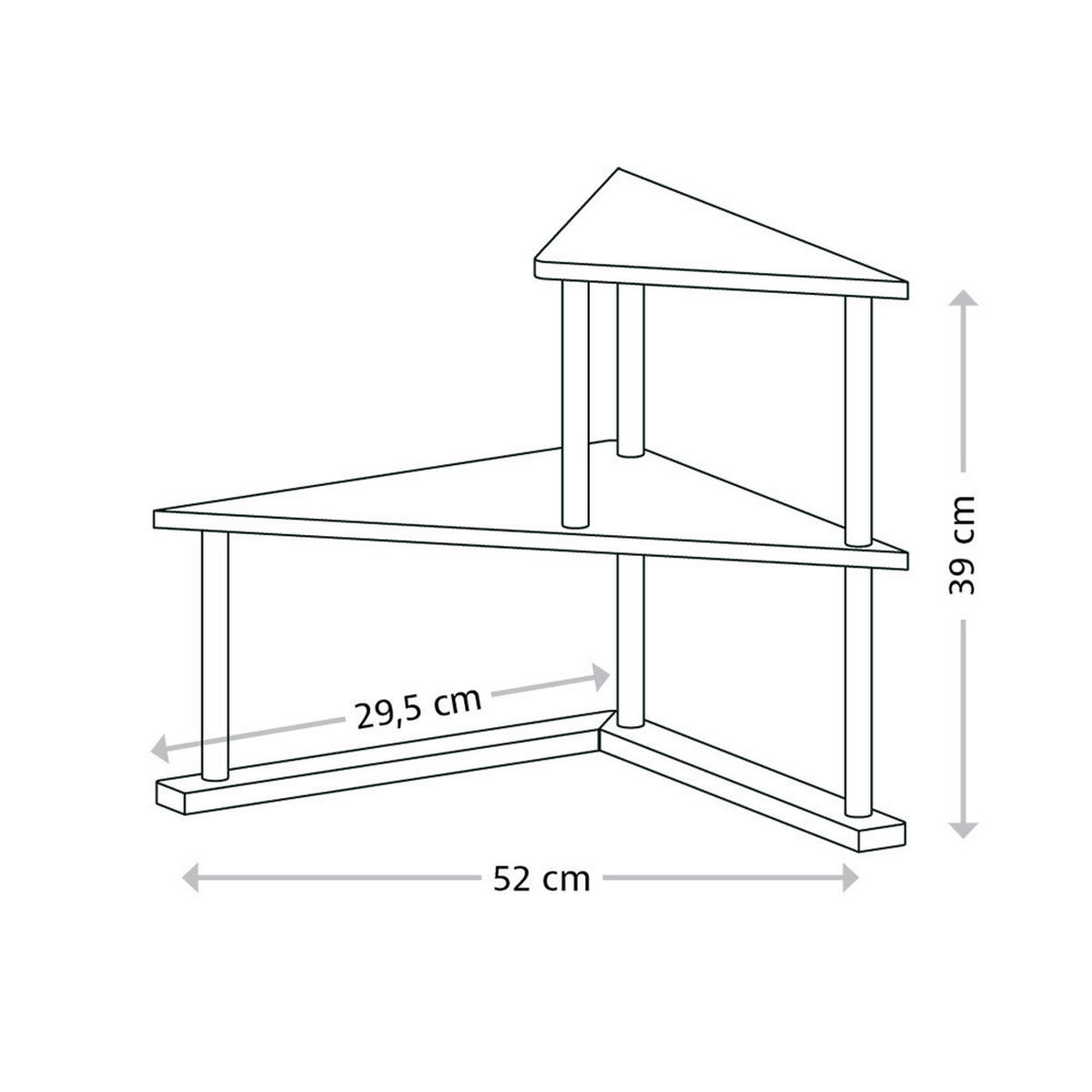 KÜCHENREGAL 52/39/29,5 cm  in Hellbraun  - Hellbraun, Basics, Holz (52/39/29,5cm) - Kesper