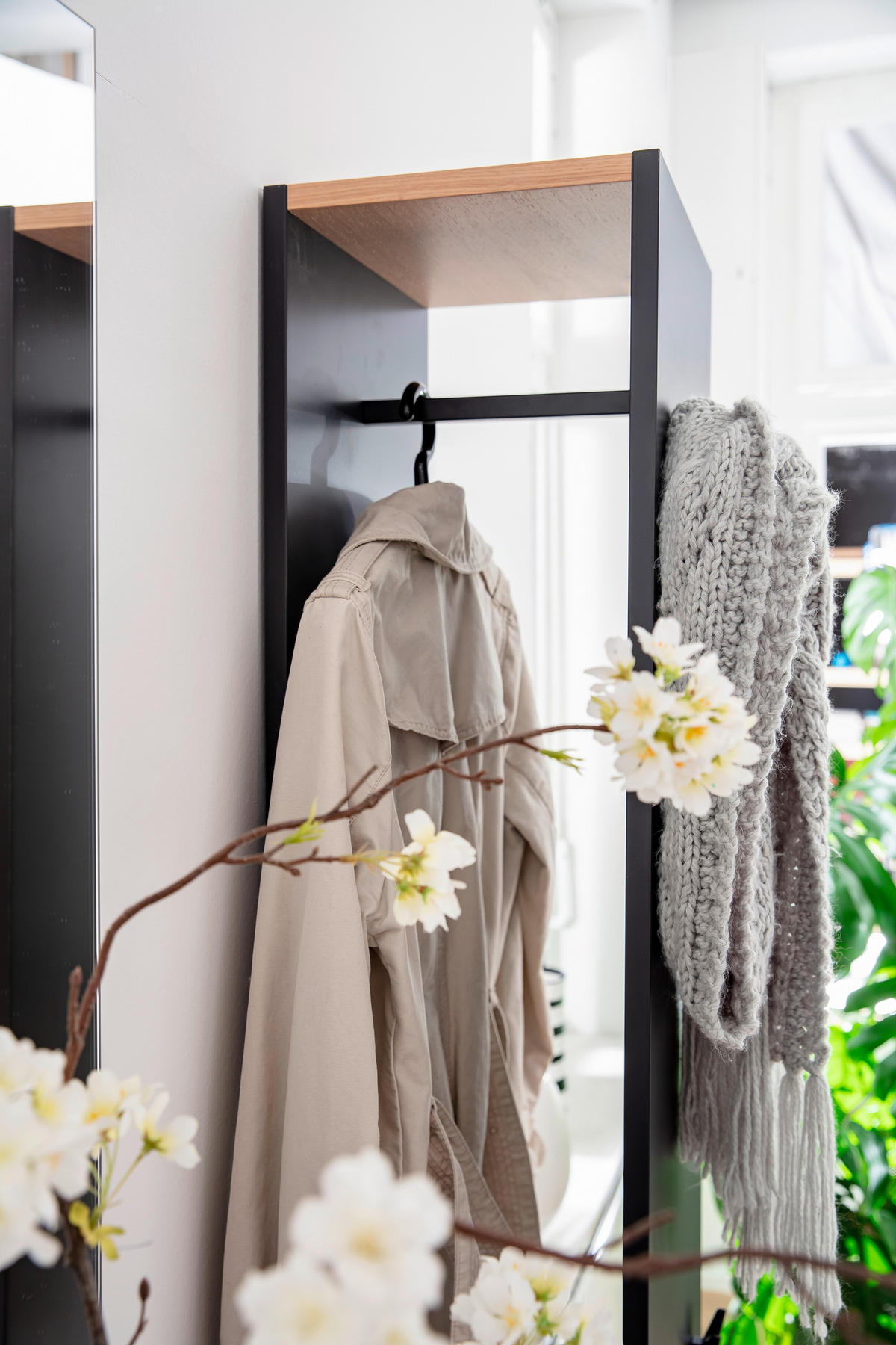 GARDEROBE 3-teilig  in 120/198/29 cm  - Wildeiche/Anthrazit, Design, Holzwerkstoff (120/198/29cm) - Moderano