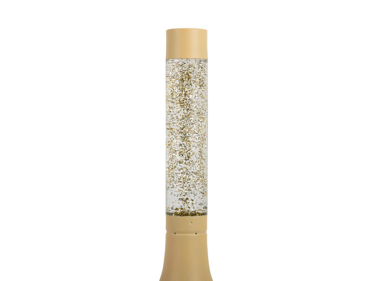 GLITTERLEUCHTE - Hellgelb, Basics (13/13/37.5cm) - Leitmotiv