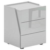 NACHTSCHRANK 48,3/59,5/44,3 cm  - Schwarz/Weiß, Design, Holzwerkstoff/Kunststoff (48,3/59,5/44,3cm) - Novel