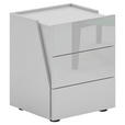 NACHTSCHRANK 48,3/59,5/44,3 cm  - Schwarz/Weiß, Design, Holzwerkstoff/Kunststoff (48,3/59,5/44,3cm) - Novel