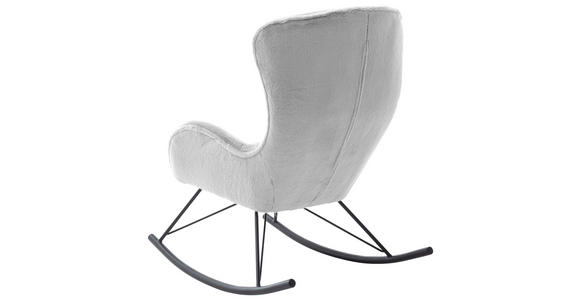 SCHAUKELSESSEL Plüsch - Schwarz/Grau, Trend, Textil/Metall (69/103/97cm) - Carryhome
