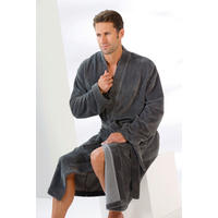 BADEMANTEL 54/56 Herren  - Anthrazit, Basics, Textil (54/56null) - Cawoe