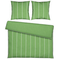 WENDEBETTWÄSCHE Crest Renforcé 200/200 cm  - Grün, Textil (200/200cm) - Novel