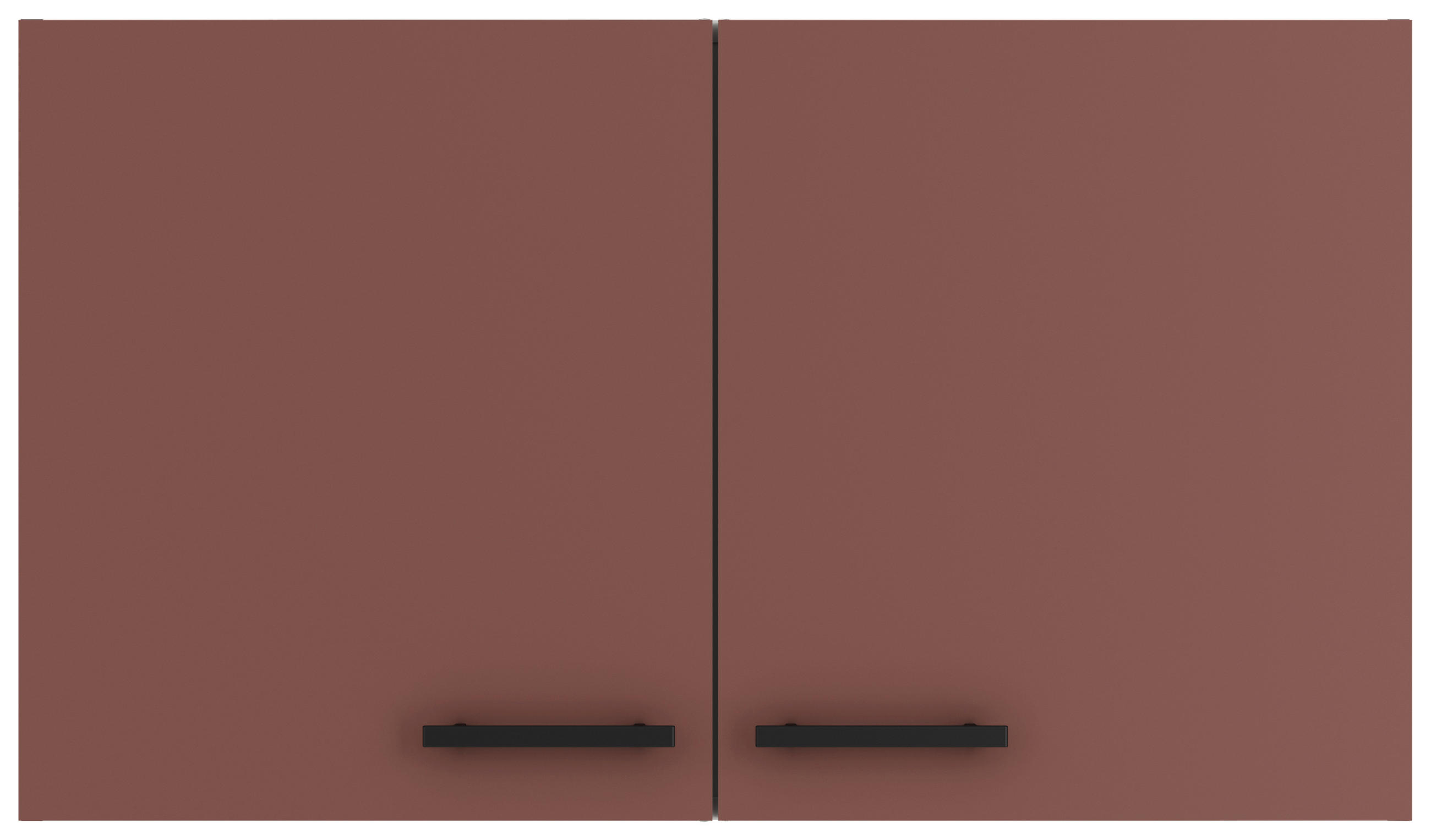 KÜCHENOBERSCHRANK 100/57,6/34,6 cm  in Rotbraun  - Rotbraun/Anthrazit, Basics, Holzwerkstoff/Metall (100/57,6/34,6cm) - Optifit