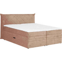 BOXSPRINGBETT 180/200 cm  in Hellrosa  - Hellrosa/Schwarz, Konventionell, Holz/Textil (180/200cm) - Welnova