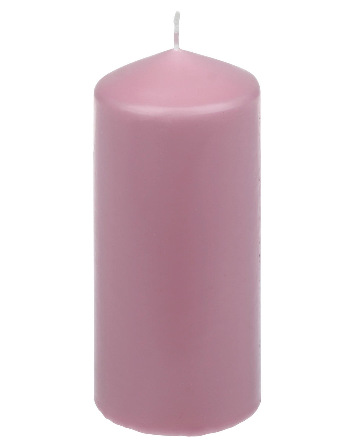 KERZE - Dunkelrosa, Basics, Paraffin (6,7/15,0cm) - Steinhart