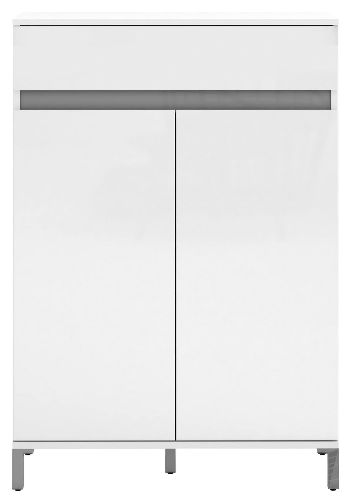 ORMAR ZA OBUĆU  bijela  drvni materijal     - bijela/antracit, Design, drvni materijal/plastika (80/115/34cm) - Xora