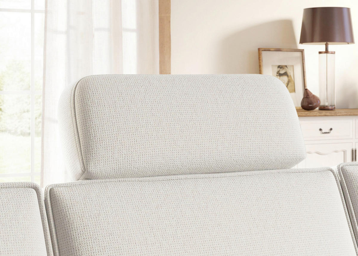 KOPFSTÜTZE - Creme, KONVENTIONELL, Textil (52/22/12cm) - Sit & More