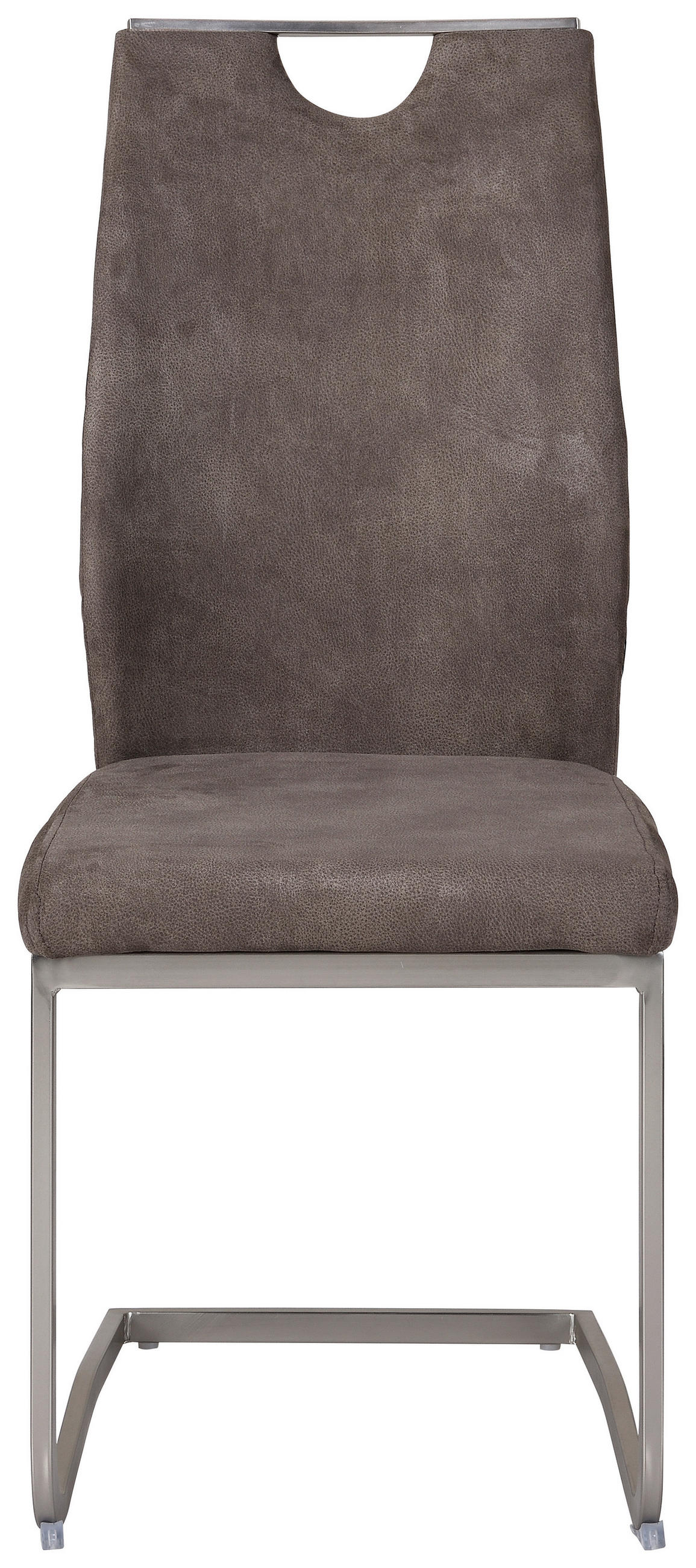 STOLICA  taupe, boje kroma  metal, tekstil      - boje kroma/taupe, Design, metal/tekstil (43/101/58cm) - Carryhome