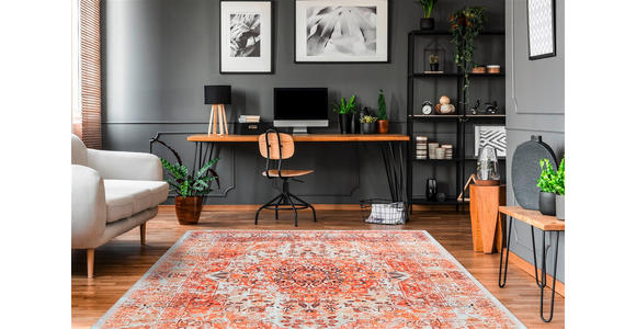 FLACHWEBETEPPICH 80/150 cm Galaxy 1000 Orange / Beige Orange, Beige  - Beige/Orange, Basics, Textil (80/150cm) - Novel