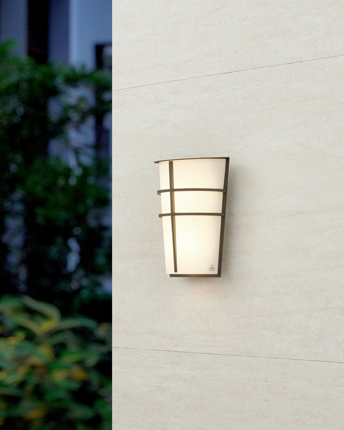 AUßENWANDLEUCHTE   - Anthrazit/Weiß, Design, Kunststoff/Metall (25/18/11,5cm) - Eglo