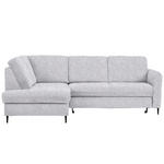 ECKSOFA in Chenille Hellgrau  - Hellgrau/Schwarz, MODERN, Holz/Textil (184/241cm) - Carryhome