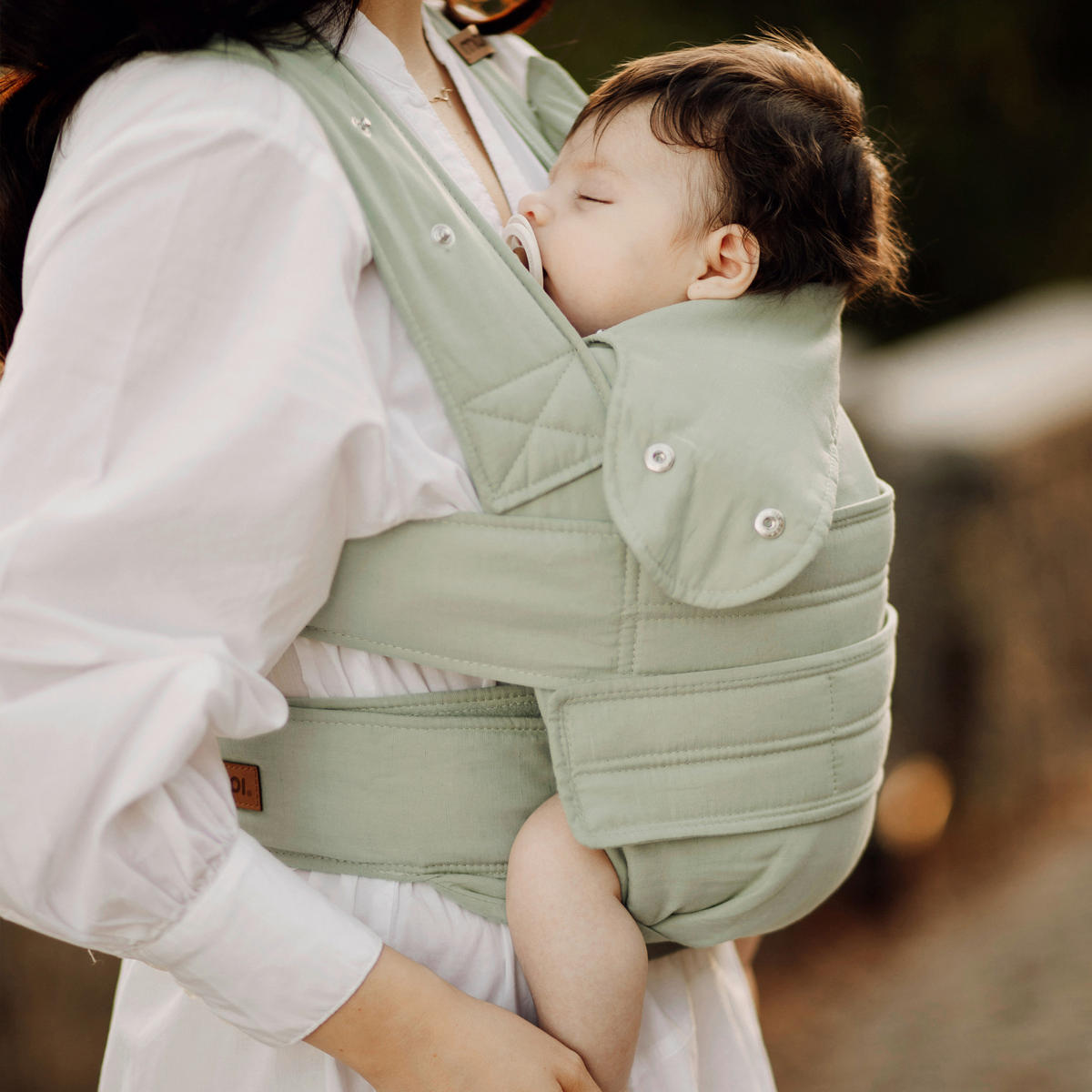 BABYTRAGE marsupi Breeze 2.0  - Salbeigrün, Basics, Textil (S/Mnull) - Wickelkinder Manduca