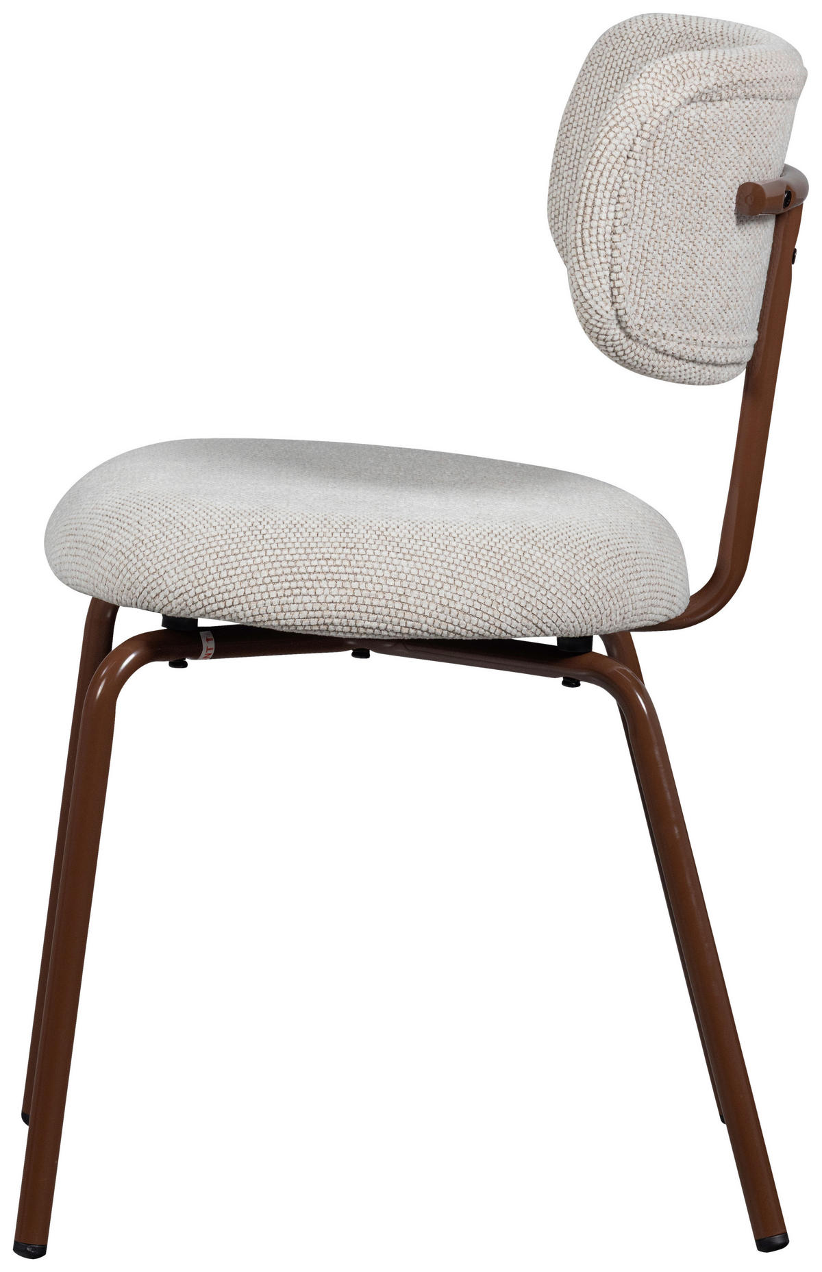 STUHL-SET 2 Stück  in Eisen Webstoff  - Braun/Weiß, MODERN, Textil/Metall (48/75/53cm) - Livetastic