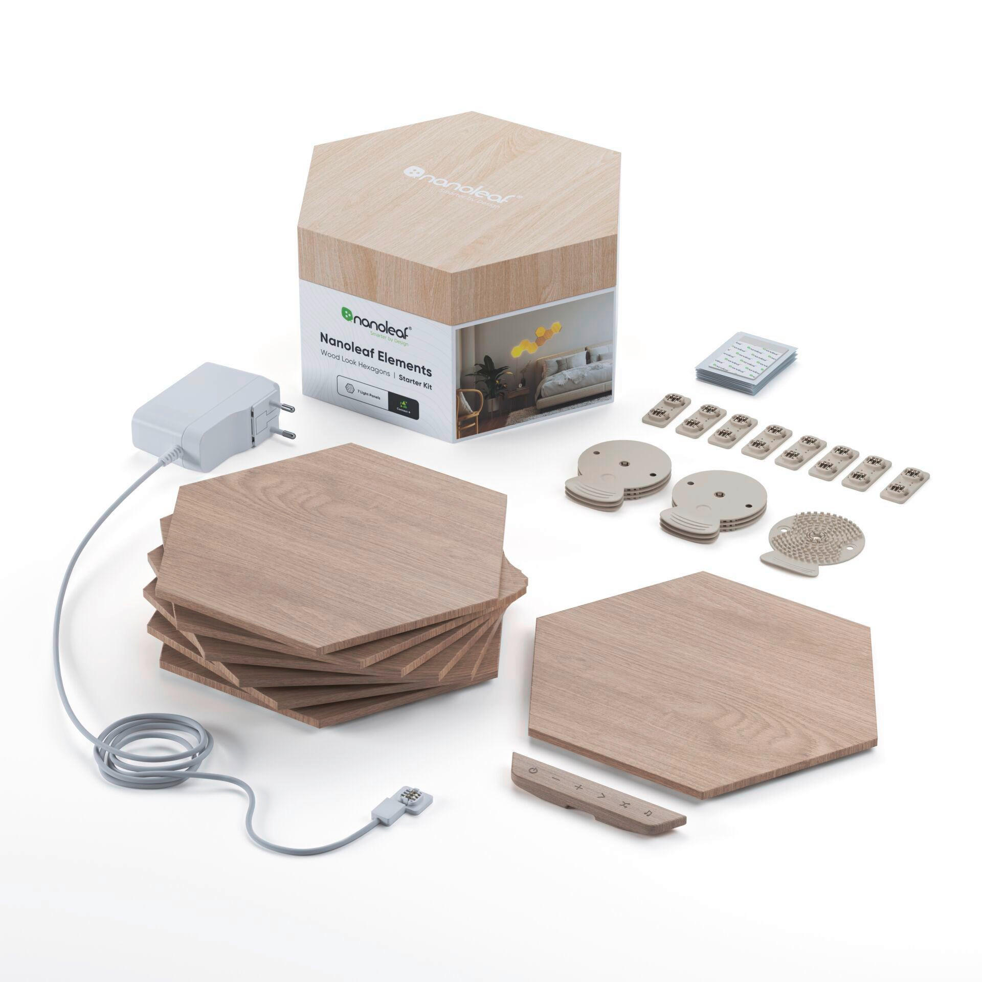 NANOLEAF HEXAGONS 7ER   - Braun/Naturfarben, Basics, Kunststoff (23/0,6/20cm)