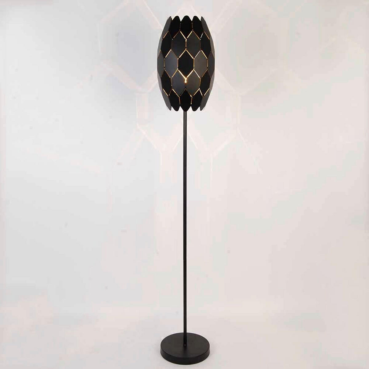 STEHLEUCHTE - Schwarz, Trend, Metall (20/148,5cm) - Novel