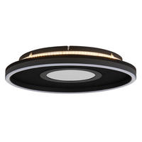 STROPNA LED-SVETILKA  EMORY //3000 K/230 V/ - črna/bela, Design, kovina/umetna masa (39,7/6,3cm) - Globo