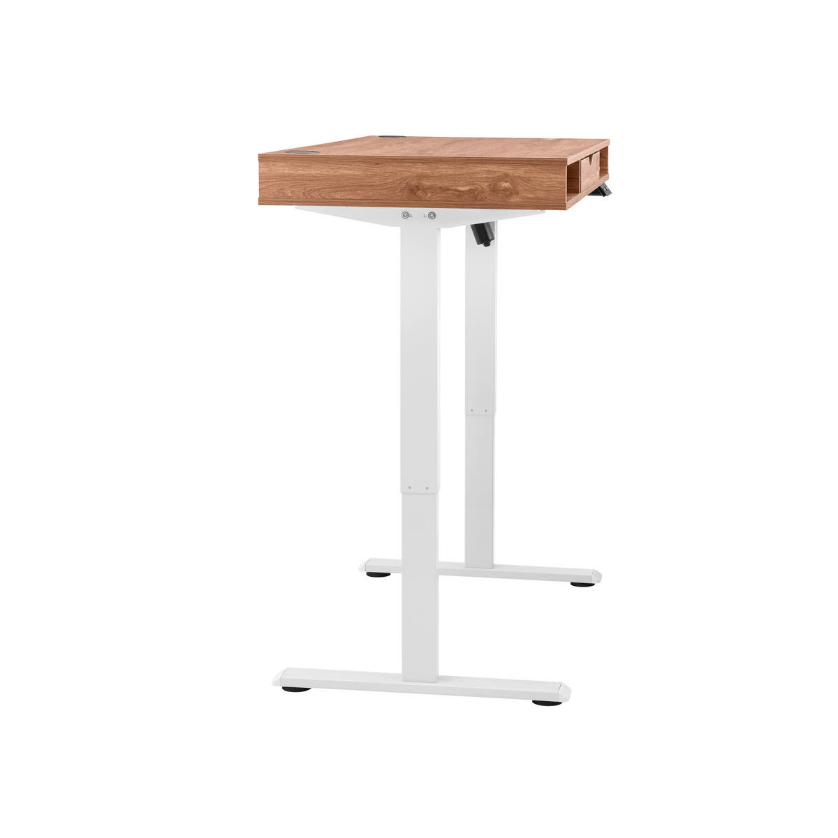 SCHREIBTISCH 120/60/72-110 cm  in Weiß, Eichefarben  - Eichefarben/Weiß, MODERN, Holz/Metall (120/60/72-110cm) - MID.YOU