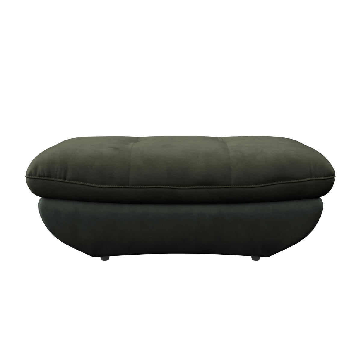 HOCKER Webstoff Dunkelgrün, Hellgrün  - Dunkelgrün/Schwarz, MODERN, Kunststoff/Textil (107/75cm) - MID.YOU