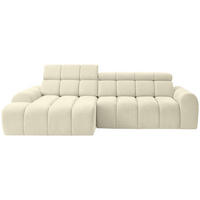 UGAONA GARNITURA krem  - crna/krem, Dizajnerski, tekstil/plastika (152/290cm) - Stylife